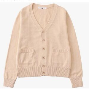 YUJIANXIONG Knit Cardigan V-Neck Sweater, Cotton, Knit Top, , size: XL